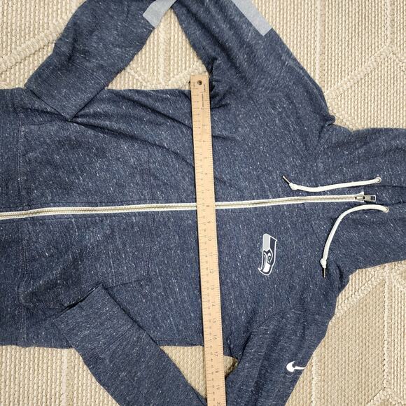 Nike blue women's size small full zip up Seattle Seahawks hoodie - Picture 2 of 9